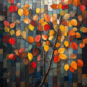 Panel kolory jesieni, liście whb46