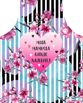 Panel na fartuszek kwiaty, mama