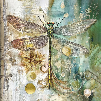 Panel złota ważka wo71