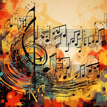 Panel kolory muzyki, nuty wmz21