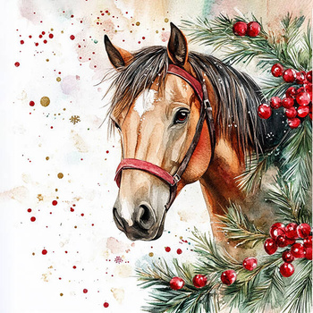 Panel świąteczny koń