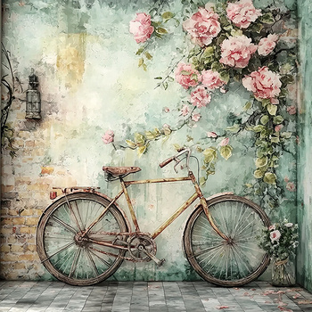 Panel rower vintage i róże wa56
