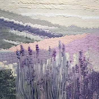 Panel pejzaż lawendowe pola Prowansji patchwork wr202