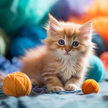 Panel słodki kociak wk166