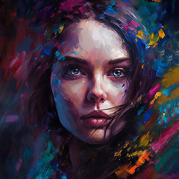 Panel twarz kobiety wl78