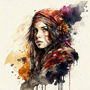 Panel dziewczyna boho wl47