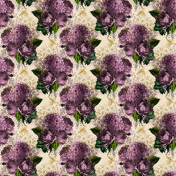 Panel złote pszczoły, róże i bez na beżu wo17