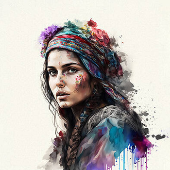 Panel kobieta boho wl65