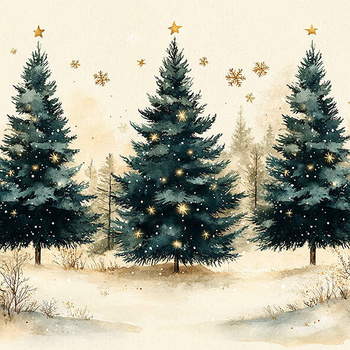 Panel świąteczne choinki