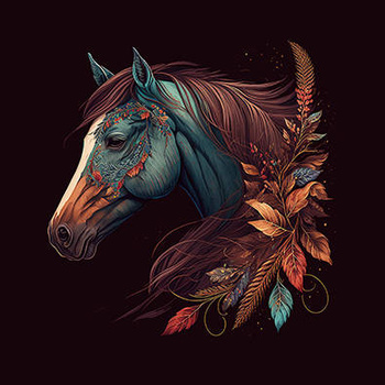 Panel koń boho wh12