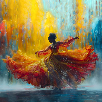 Panel kobieta w tańcu wl106
