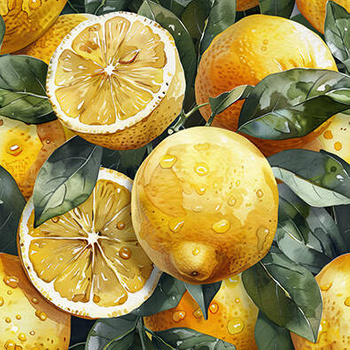 Panel owoce cytryny wr142