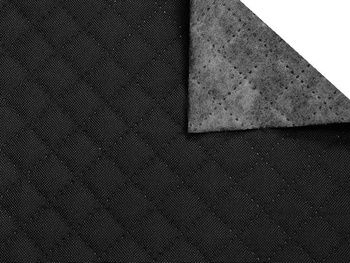 Poliester grafit pikowany karo K301