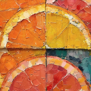 Panel owoce pomarańcza wr301