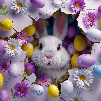 Panel wielkanocny króliczek wlk96