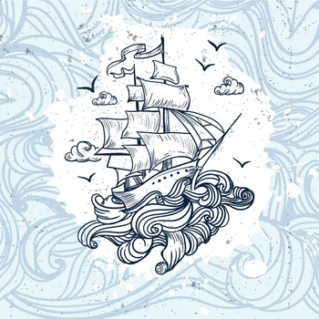 Panel W164 wzór morski