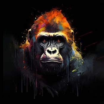 Panel dzikie zwierzęta goryl wf60
