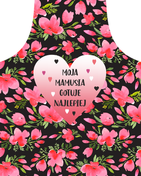 Panel na fartuszek kwiaty, mama