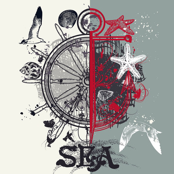 Panel W159 wzór morski