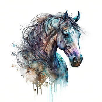 Panel koń akwarela wh11