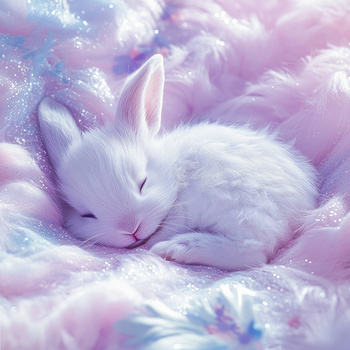 Panel śpiący króliczek wlk79