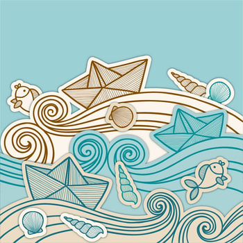 Panel W162 wzór morski