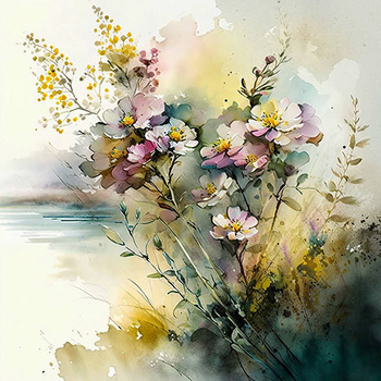 Panel polne kwiaty wr9