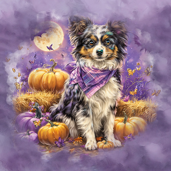 Panel pies Papillon z dyniami wd204