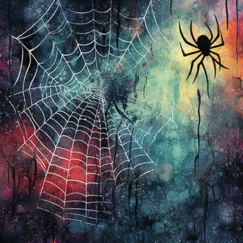 Panel pajęczyny i pająki