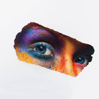 Panel kobieta w kolorach, oczy wl19